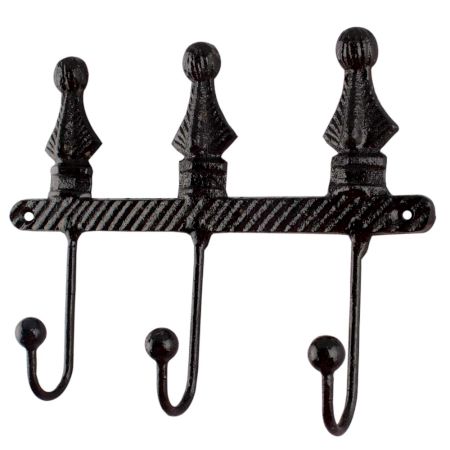 Decorative Black Iron Wall Hooks